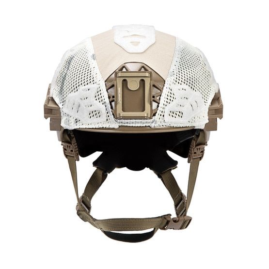 EXFIL Carbon/LTP Rail 3.0 Helmet Cover in MultiCam Alpine from Team Wendy has loop patches for outer attachments